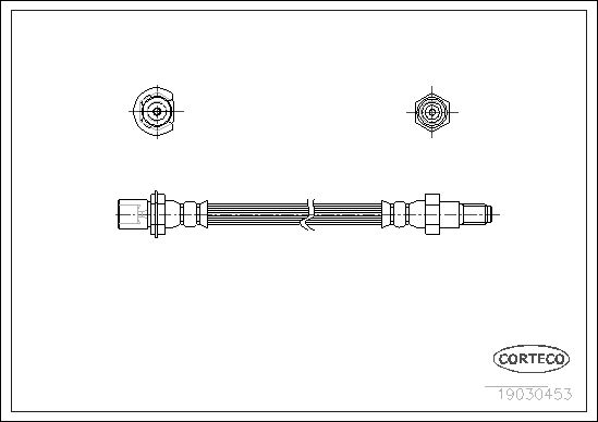 FLEXIBLE DE FREIN TOYOTA TERCEL  0705