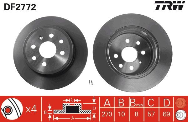 Brake Disc DF2772