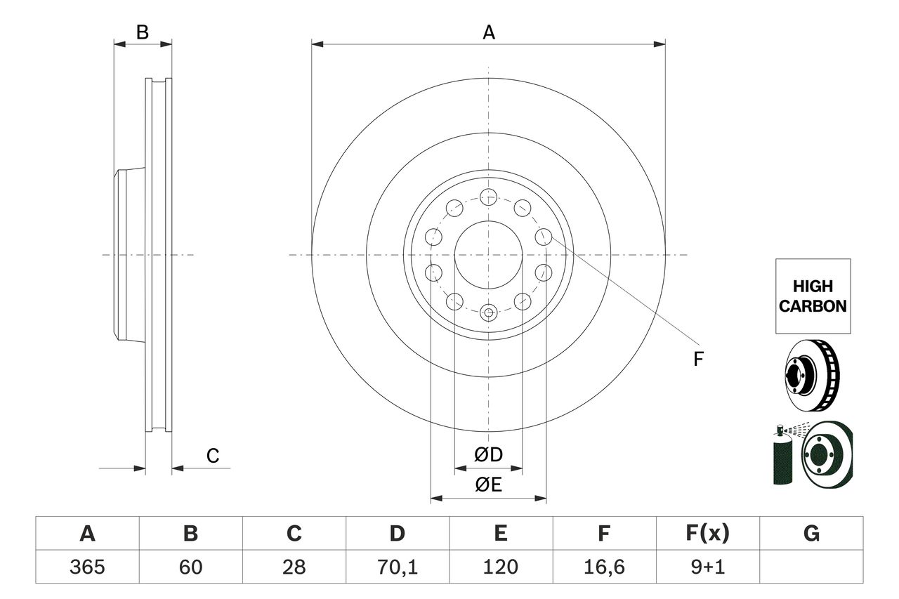 Brake Disc 0 986 479 G56