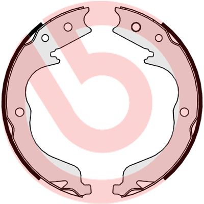 BREMBO S 61 542 - Bremsbackensatz, Feststellbremse ESSENTIAL LINE