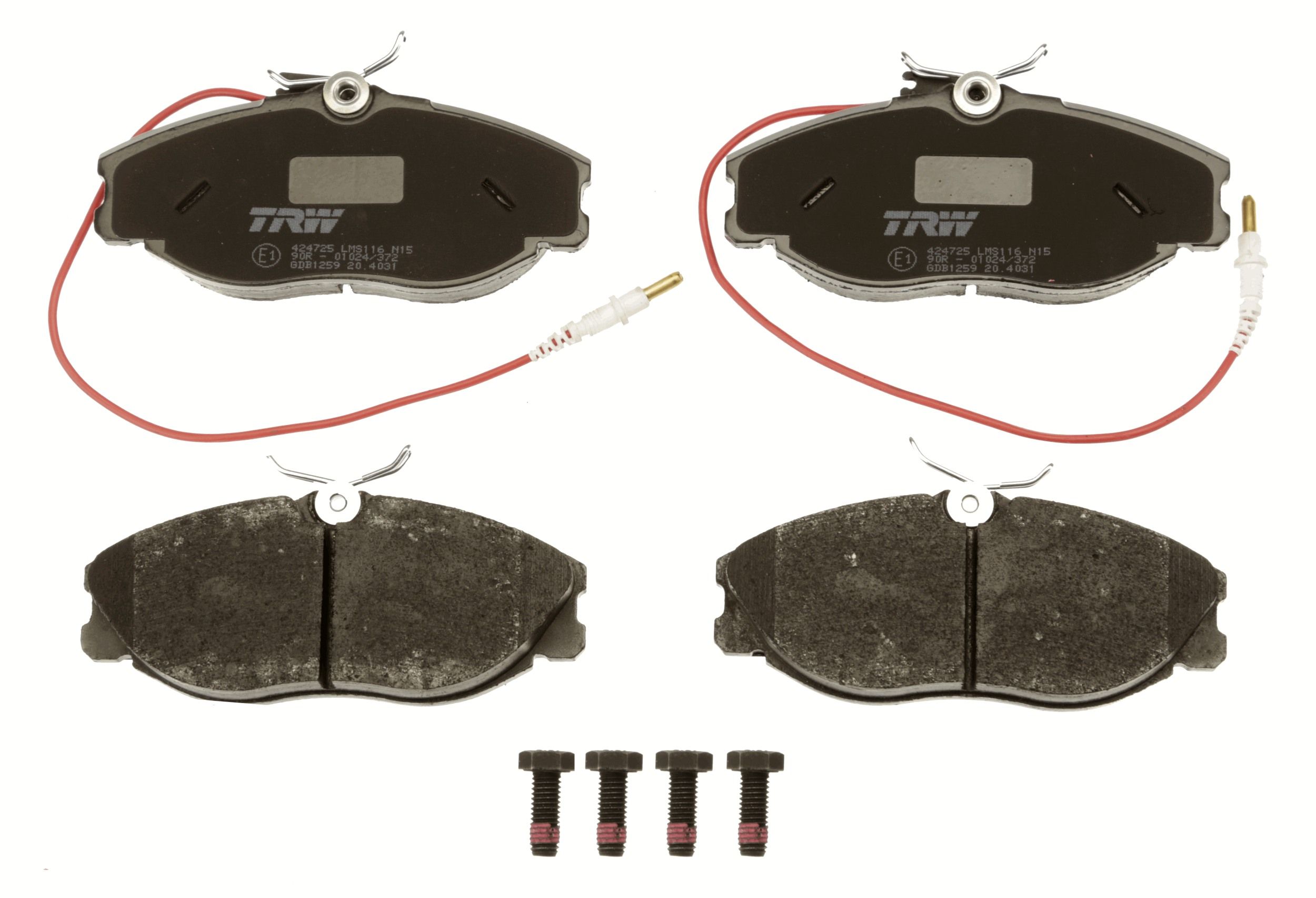 TRW DISC BRAKE PADS - TecDoc 2