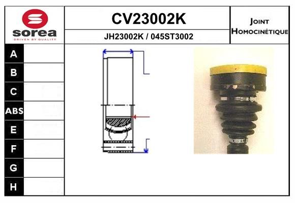 Gelenksatz, Antriebswelle