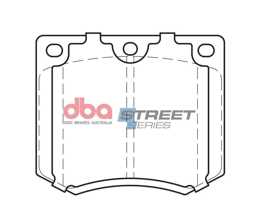 DBA SS STREET SERIES BRAKE PADS [ Ford/Holden/Hyundai/Rolls & Triumph 1968-1987 F ] - TecDoc Only