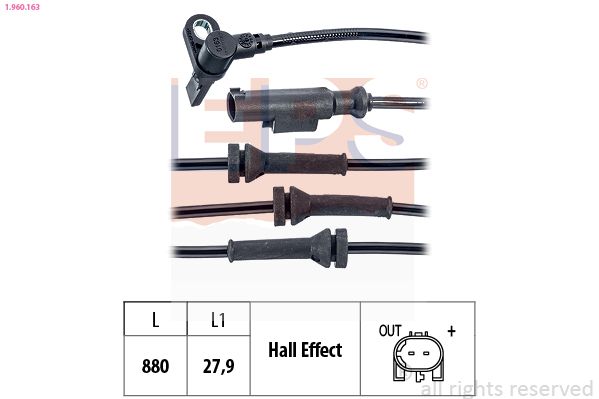 EPS 1.960.163 - Sensor, Raddrehzahl