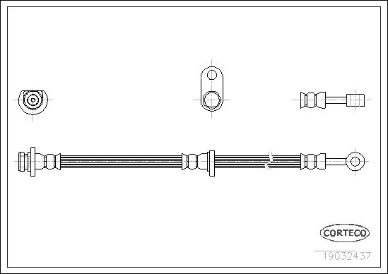 FLEXIBLE DE FREIN HONDA ACCORD V  0705