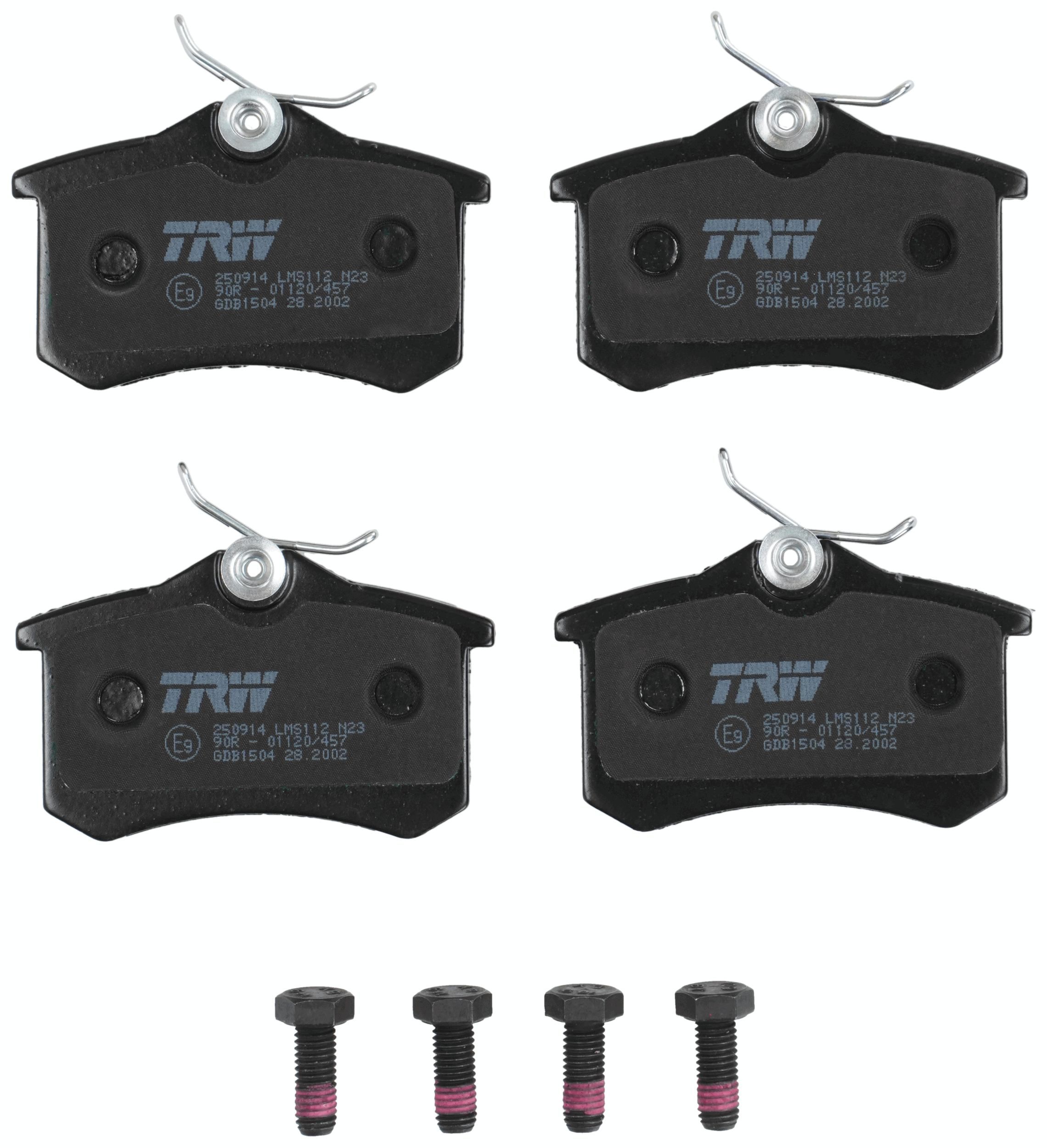 TRW DISC BRAKE PADS - TecDoc 2