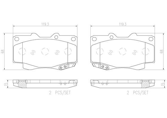 TOYOTA HILUX SR GGN25R 05-14 (FRT) - TecDoc 1