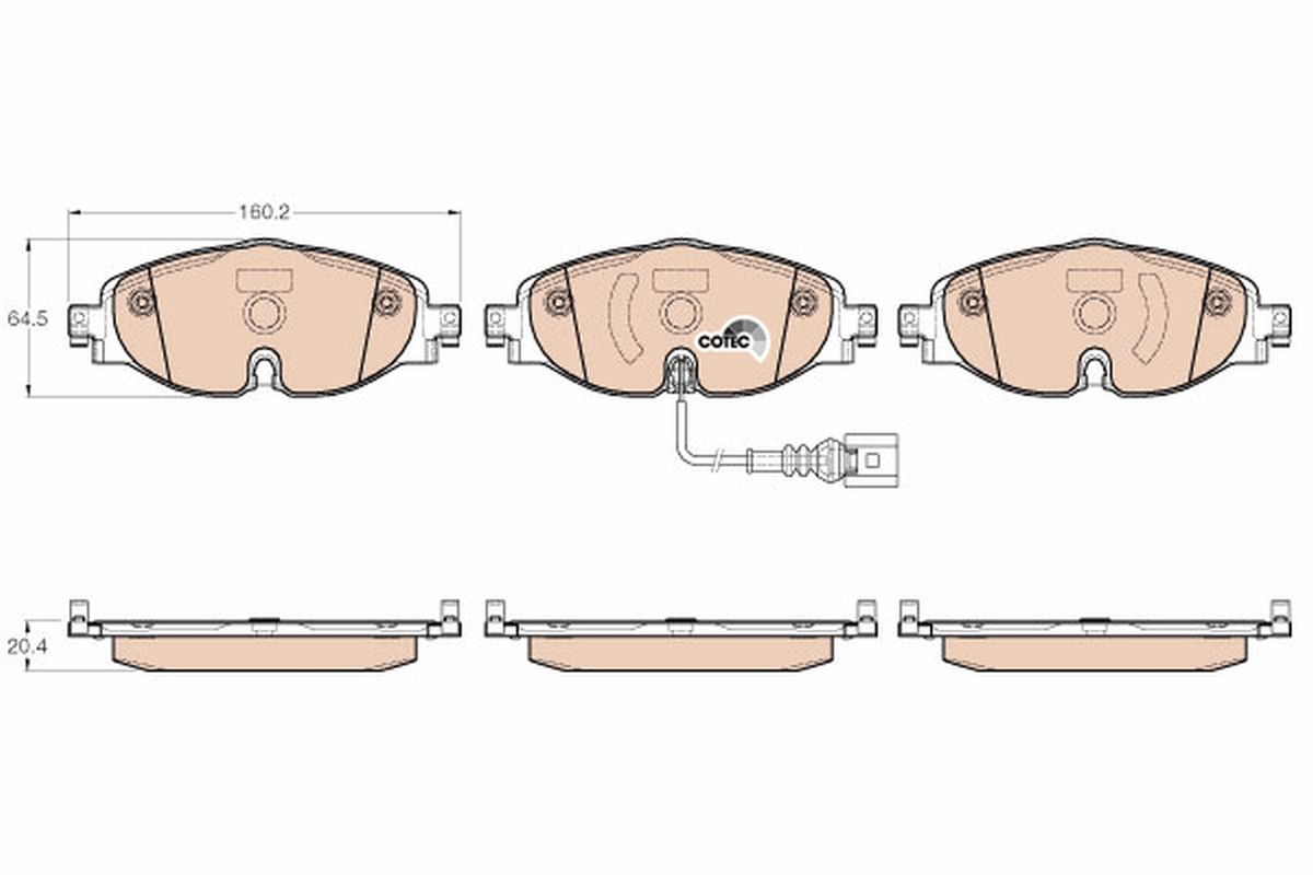 Brake Pad Set, disc brake GDB1956