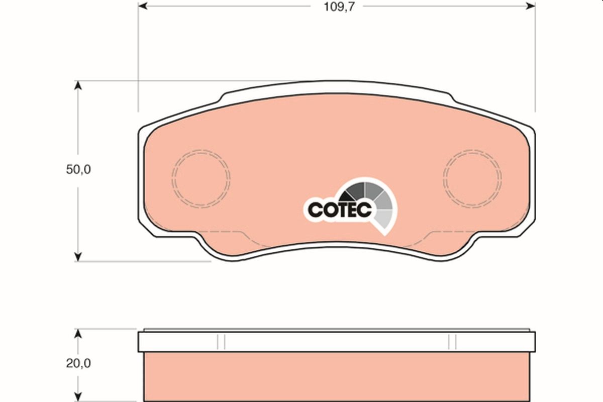 Brake Pad Set, disc brake GDB1521