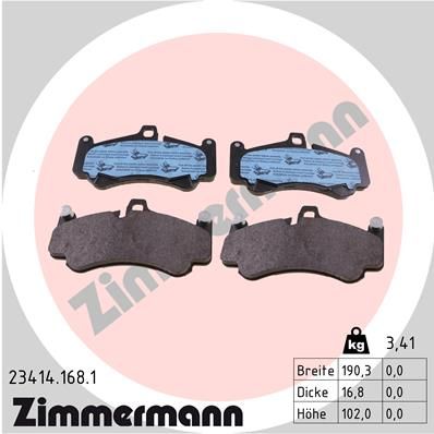 Brake Pad Set, disc brake 23414.168.1