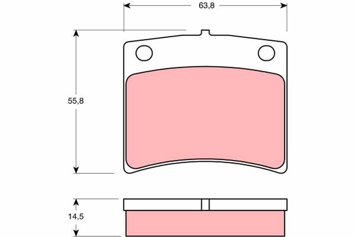 TRW DISC BRAKE PADS - TecDoc Only