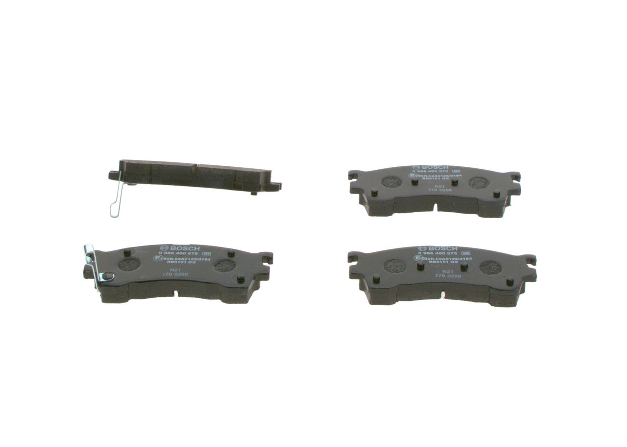 BOSCH 0 986 460 975 Brake Pad Set, disc brake
