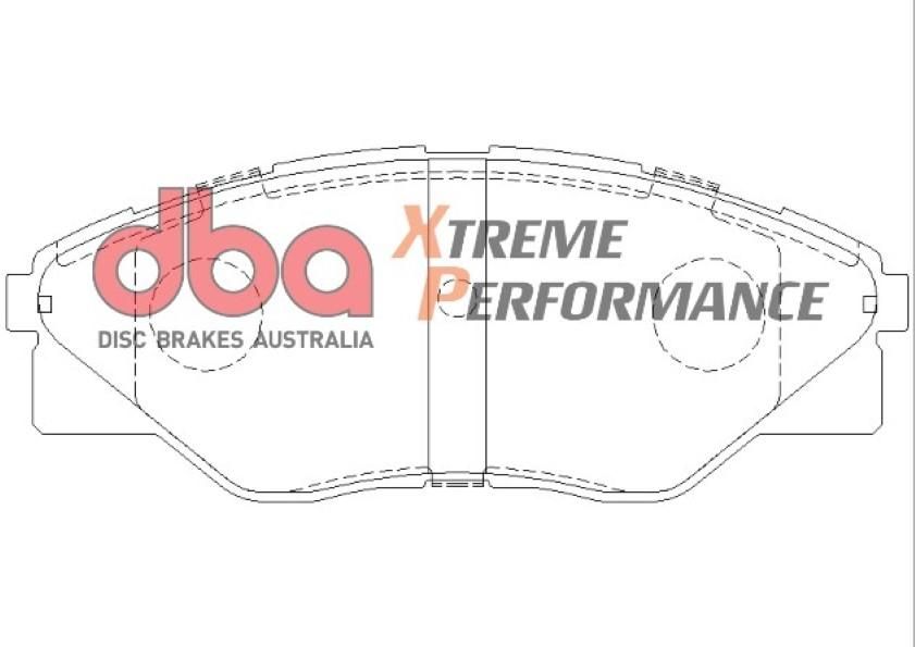 DBA XP PERFORMANCE BRAKE PADS [ Toyota HI-Lux 2008-2014 F ] - TecDoc Only