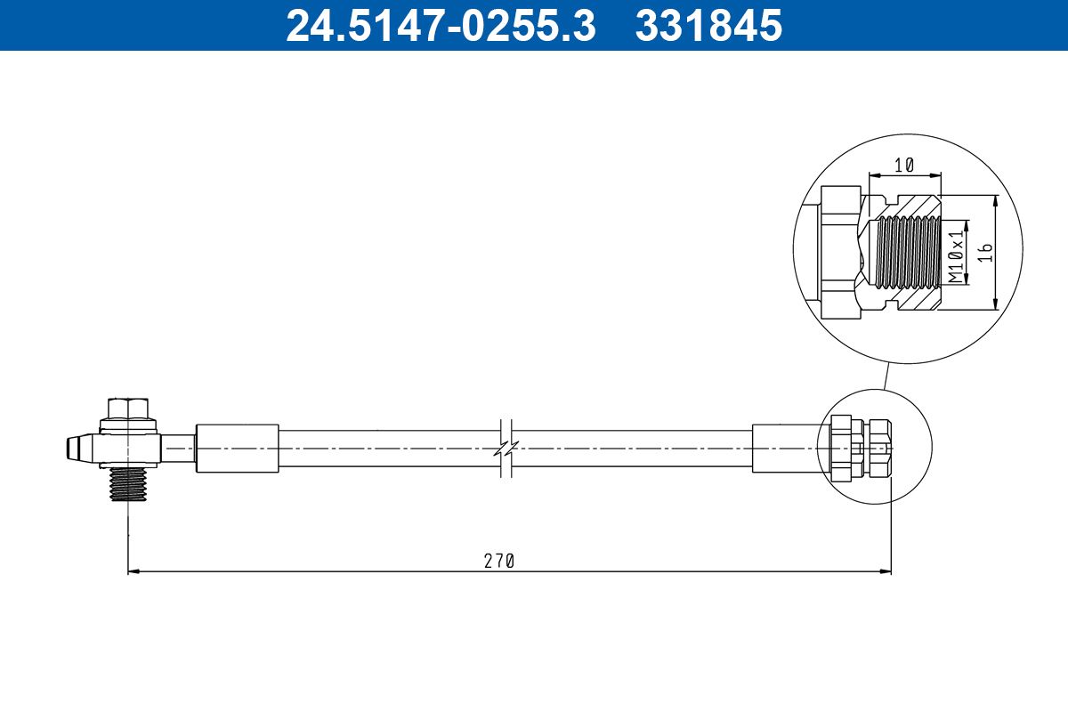 ATE 24.5147-0255.3 - Bremsschlauch