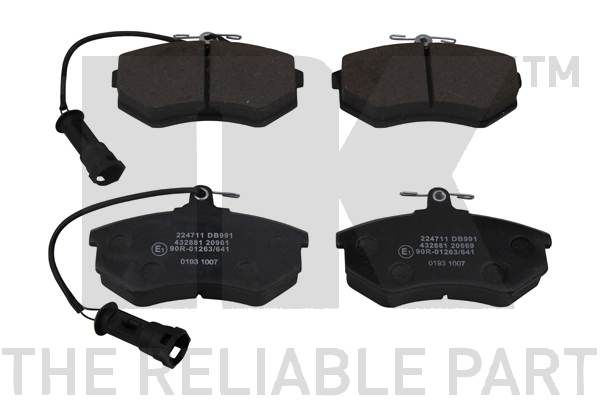 Bremsbelagsatz, Scheibenbremse