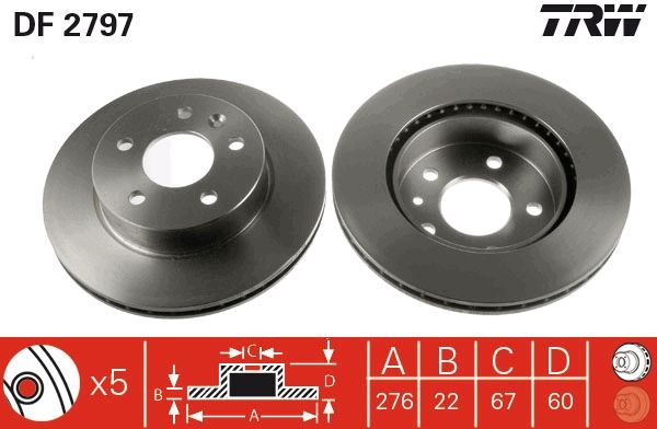 Brake Disc DF2797