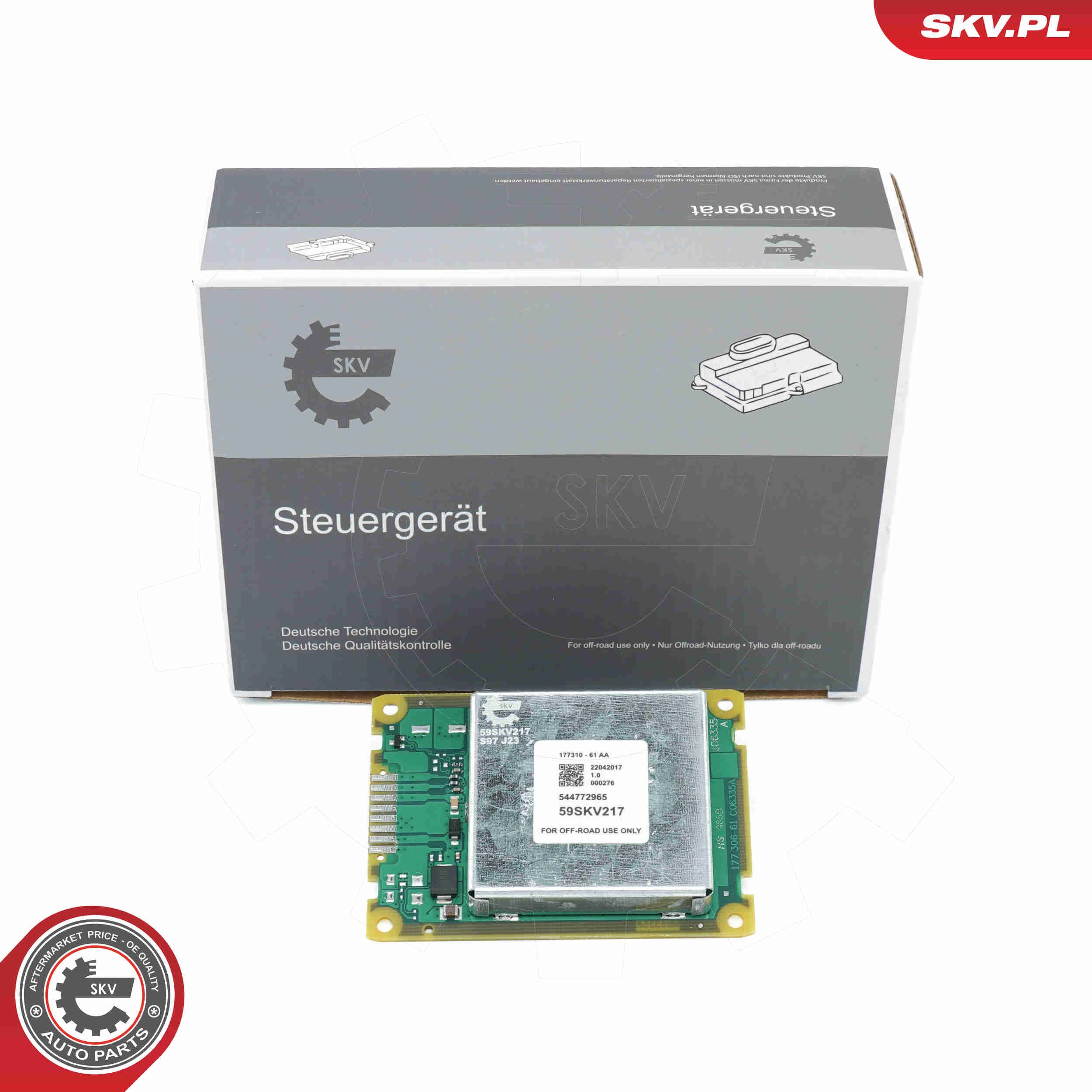 Steuergerät, Beleuchtung