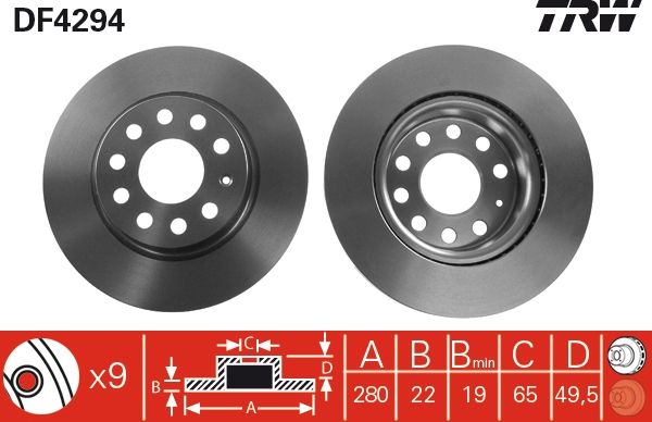 PAIRE DE DISQUES  9900