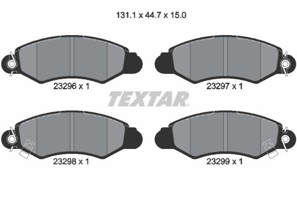 Brake Pad Set, disc brake 2329601