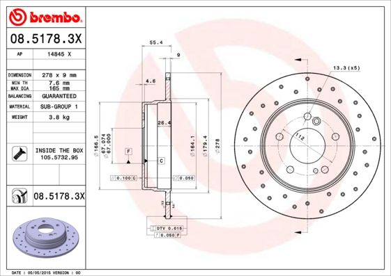 Brake Disc 08.5178.3X