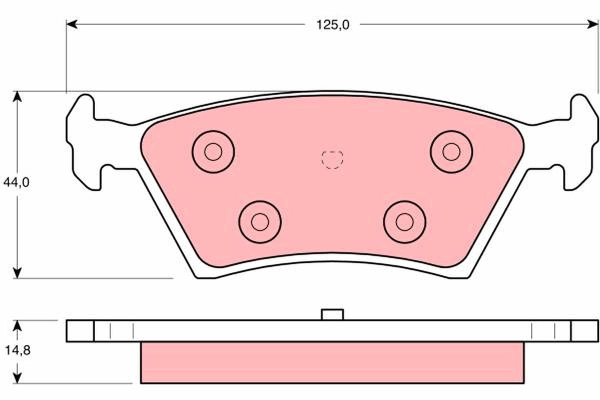 TRW DISC BRAKE PADS - TecDoc Only