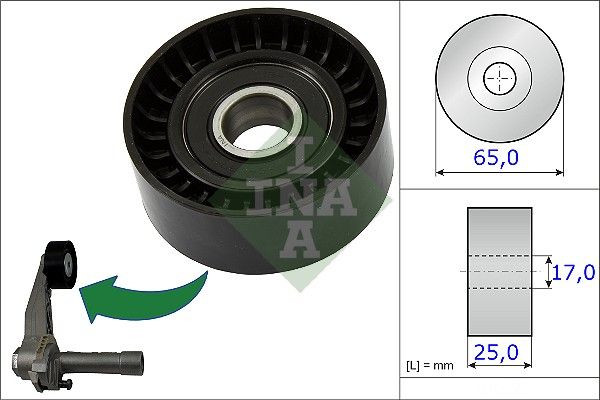 Tensioner Pulley, V-ribbed belt 531 0866 10