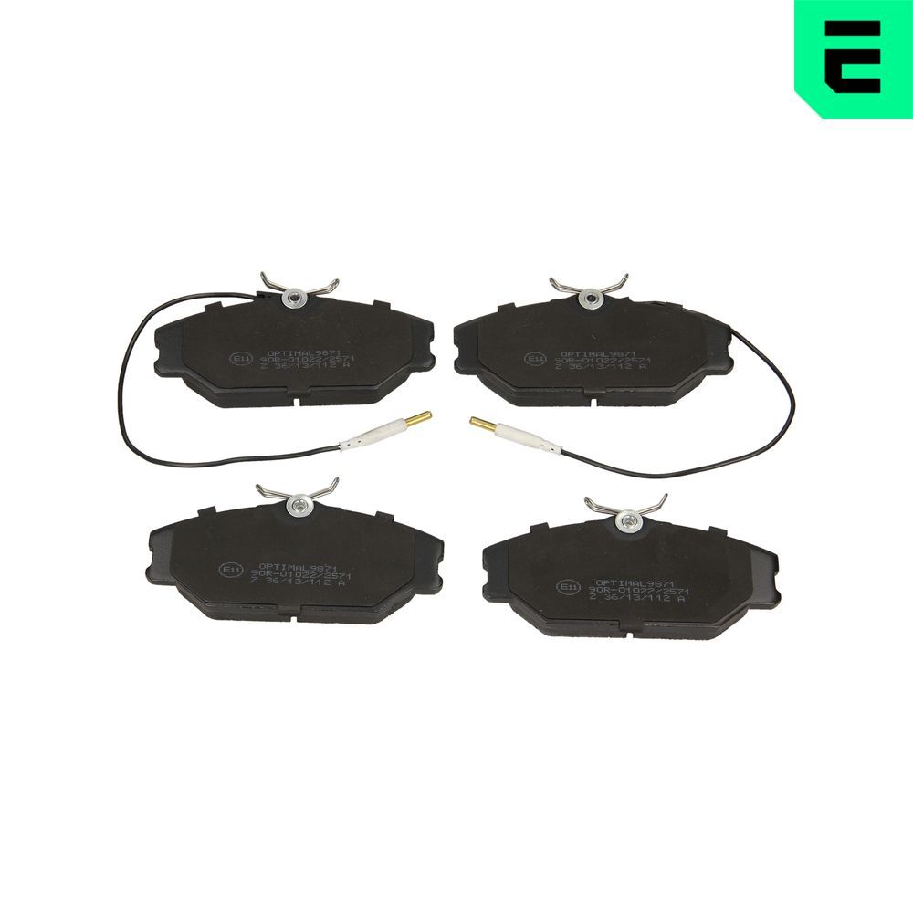 OPTIMAL BP-09871 - Bremsbelagsatz, Scheibenbremse