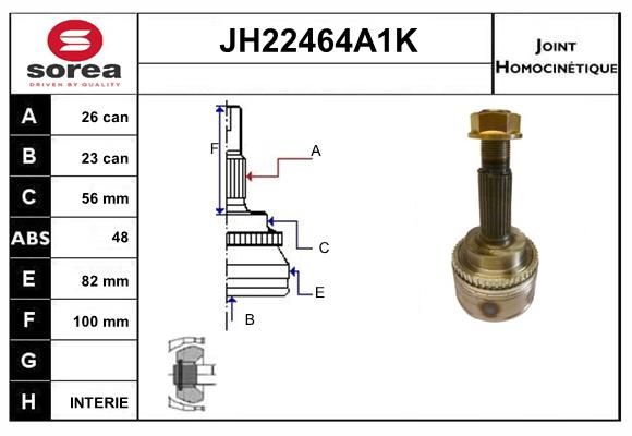 KIT CV JOINT AVEC KR078 - TOYOTA AV