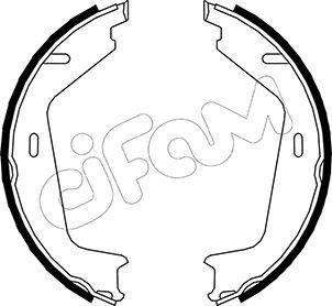 Brake Shoe Set, parking brake 153-479