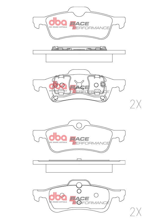 DBA RACE BRAKE PADS [ BMW MINI COOPER 2002-2014 R ] - TecDoc Only