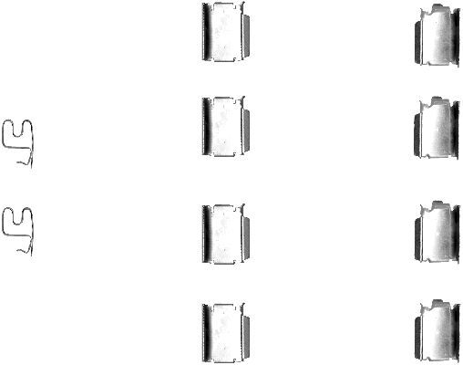 Juego de accesorios, balatas de frenos
