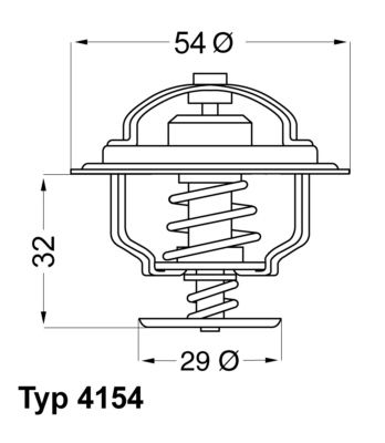 4154.88D WAHLER termosztát, hűtőfolyadék