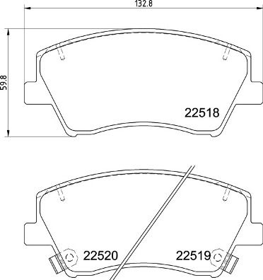 Brake Pad Set, disc brake P 30 107