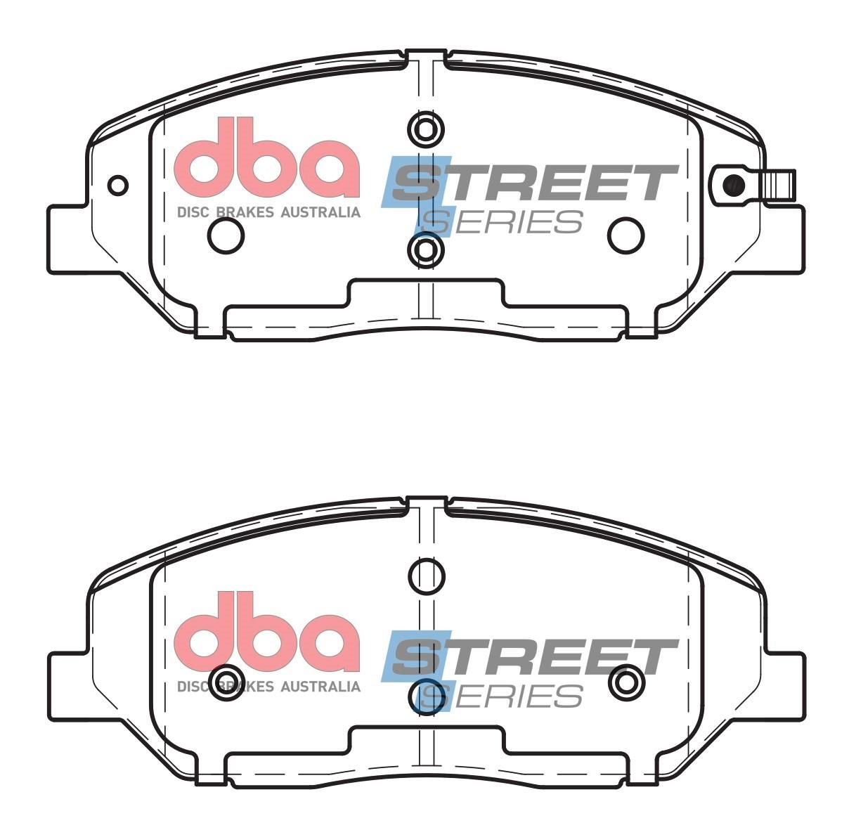 DBA SS STREET SERIES BRAKE PADS [ Hyundai & Kia 2007-2014 F ] - TecDoc Only