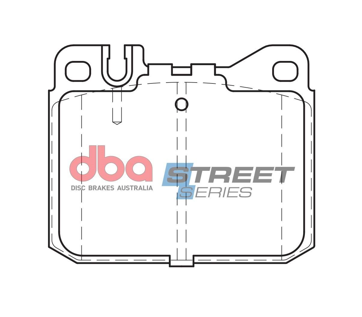 DBA SS STREET SERIES BRAKE PADS [ Mercedes Benz 1972 - 1989 F ] - TecDoc Only