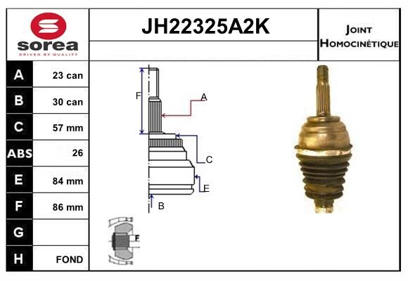 KIT CV JOINT AVEC KR083 - CLIO DCI