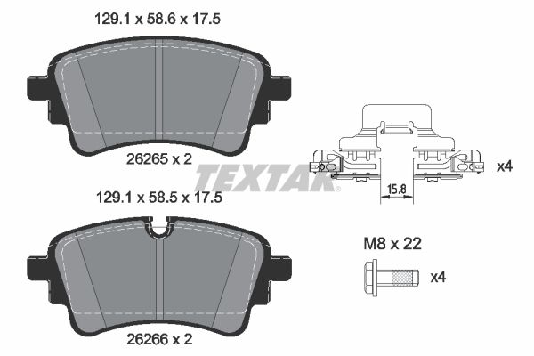 Brake Pad Set, disc brake 2626503