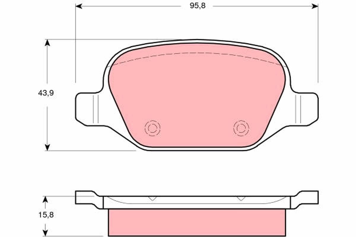 Brake Pad Set, disc brake GDB1520