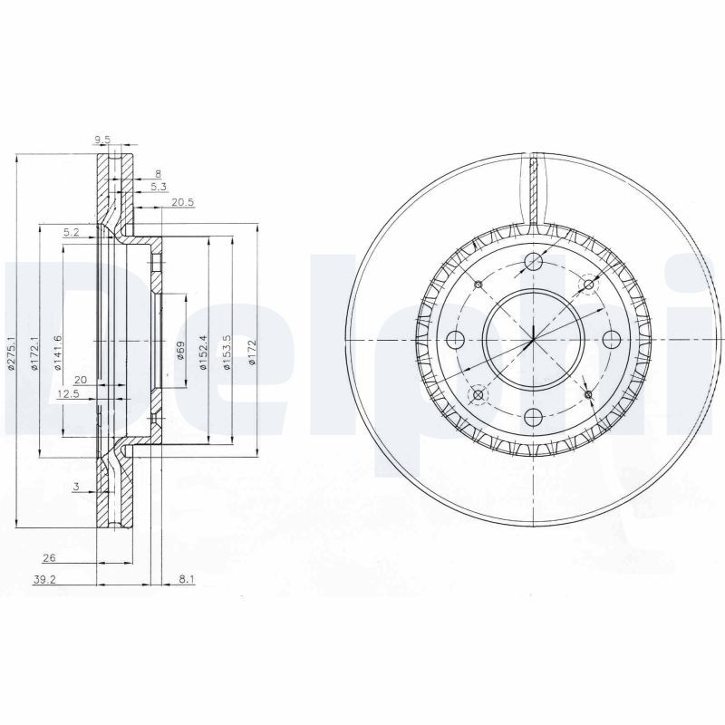 Brake Disc BG4016