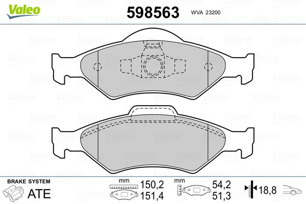 PLAQ FREIN FORD FIESTA IV, KA  9900