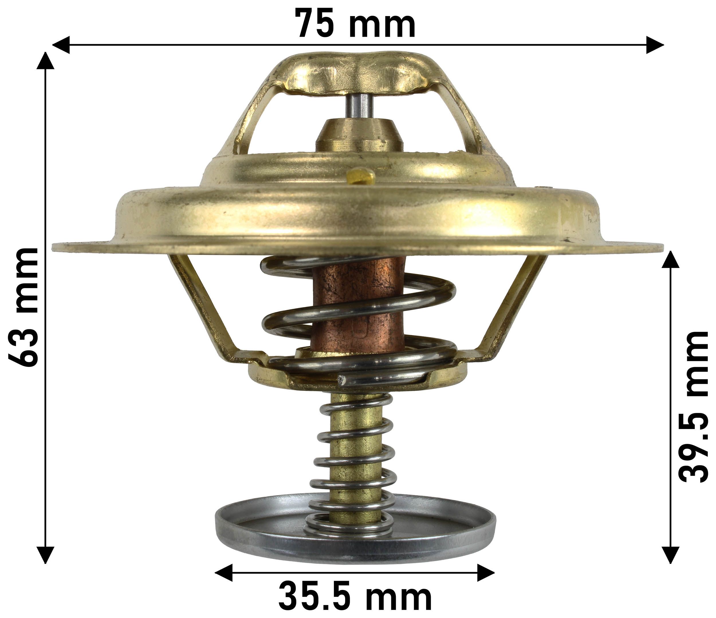 THERMOSTAT 75MM DIA 82C MAZDA/ MITSUBISHI - TecDoc Only