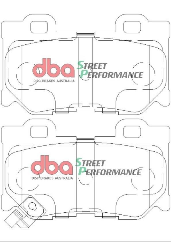 DBA SP PERFORMANCE BRAKE PADS [ Nissan 370Z, Akebono Caliper R ] - TecDoc Only