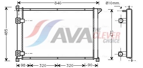 AVA QUALITY COOLING RTA2257 - K&uuml;hler, Motork&uuml;hlung