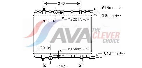 AVA QUALITY COOLING PE2300 - K&uuml;hler, Motork&uuml;hlung