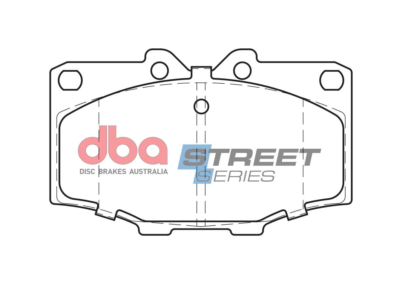 DBA SS STREET SERIES BRAKE PADS  [ Eunos Toyota HiLux- Landcruiser 83-90 F ] - TecDoc Only