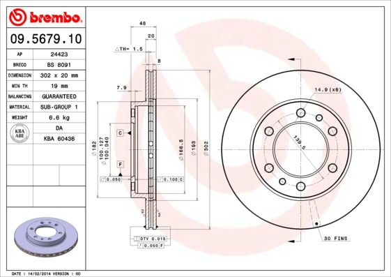 Brake Disc 09.5679.10