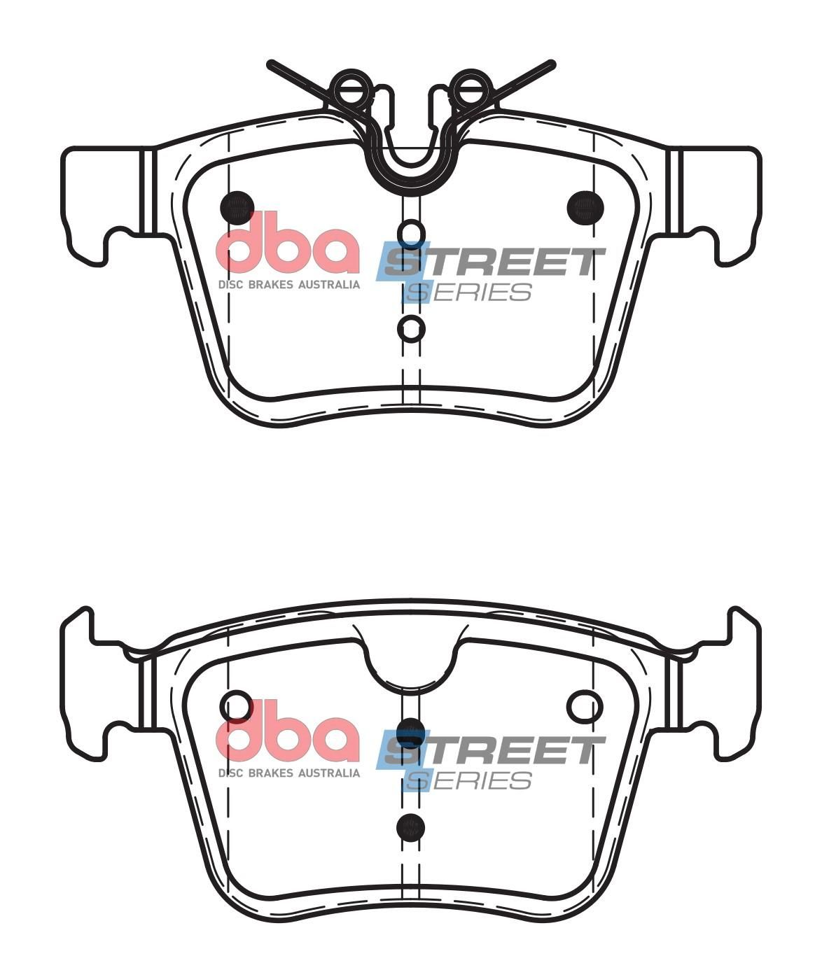 DBA SSEV STREET SERIES BRAKE PADS [ Jaguar E-Pace 2018 On / Volvo XC40 / XC60 / XC90 / V60 / S60 / S90 / Polestar 2 2017 - On R ] - TecDoc Only