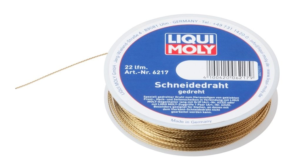 Schneiddraht, Scheibendemontage