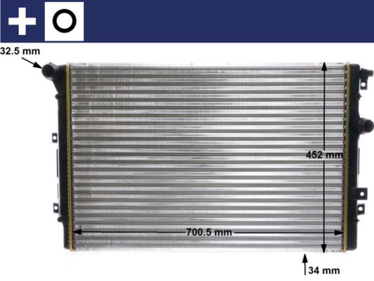 MAHLE CR 2032 000S Radiator, engine cooling
