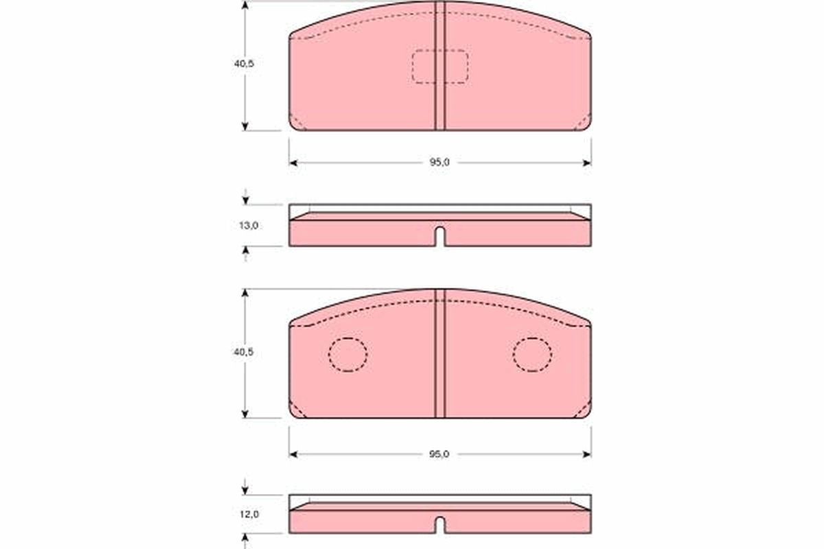 TRW DISC BRAKE PADS - TecDoc Only